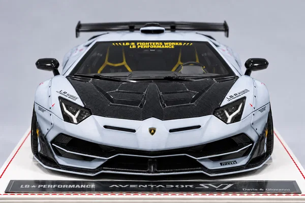 Lamborghini Aventador Liberty Walk 2.0 灰蓝色·旧化战斗机涂装，封面