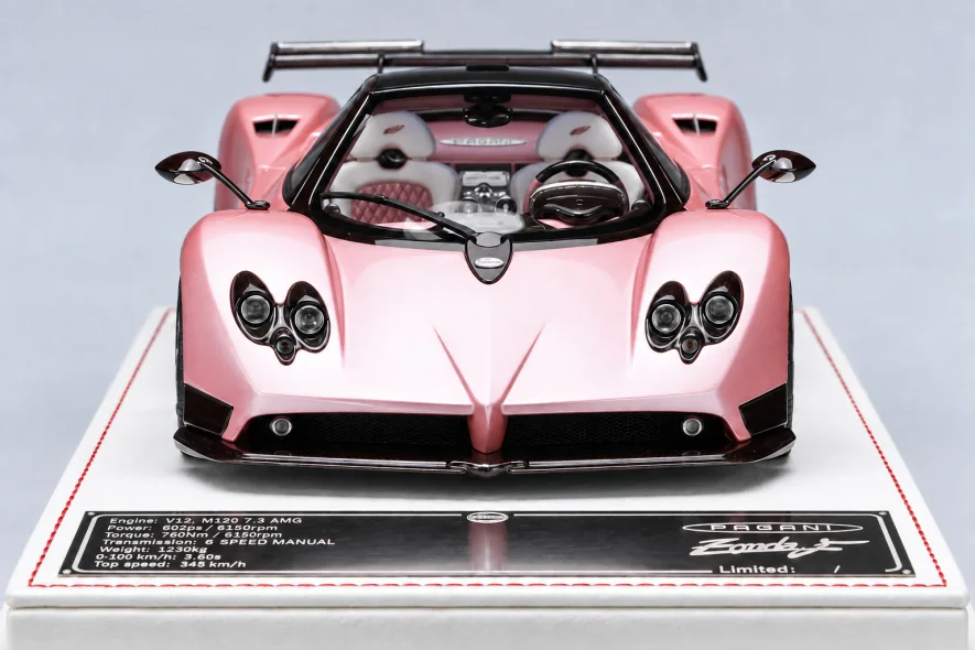 Pagani Zonda F Roadster 银粉色·酒红碳纤维